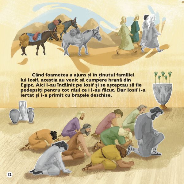 Iosif - Poveste biblică pentru copii cu autocolante