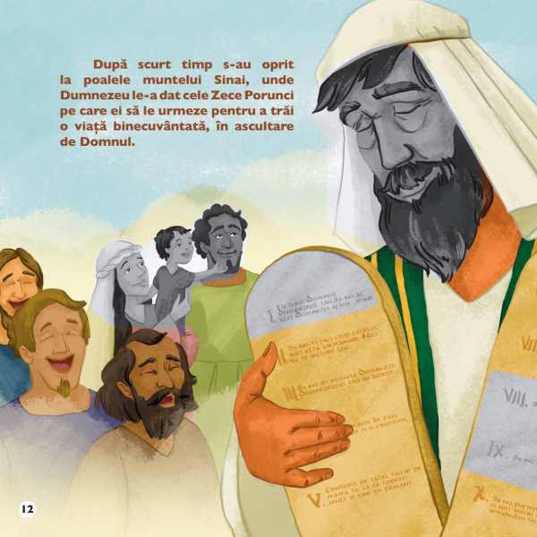 Moise – Poveste biblică pentru copii, cu autocolante